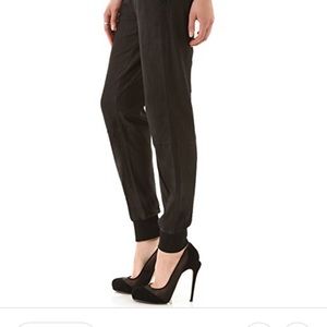 La Fee Verte Washed Leather Sweatpants Size Small